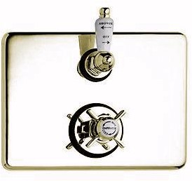 Ultra Beaumont 3/4" Twin Thermostatic Shower Valve (Gold)