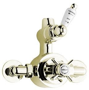 Ultra Beaumont Twin Exposed Shower Valve (Gold, Special Order)