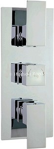 Hudson Reed Aspire Triple Concealed Thermostatic Shower Valve (Chrome).