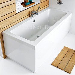 Hudson Reed Baths Double Ended Acrylic Bath & White Panels. 1700x700mm