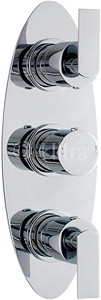 Ultra Charm Triple Concealed Thermostatic Shower Valve (Chrome).