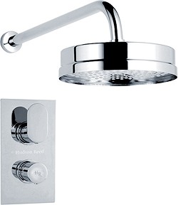 Hudson Reed Cloud 9 Twin Thermostatic Shower Valve & Fixed Shower Head.