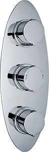 Ultra Ecco Triple Concealed Thermostatic Shower Valve (Chrome).