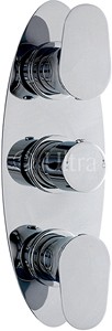 Ultra Entity Triple Concealed Thermostatic Shower Valve (Chrome).