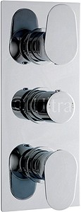 Ultra Entity Triple Concealed Thermostatic Shower Valve (Chrome).