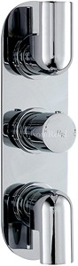 Hudson Reed Epic Triple Concealed Thermostatic Shower Valve (Chrome).