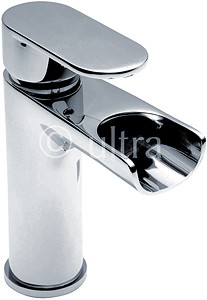 Ultra Flume Waterfall Basin Faucet (Chrome).