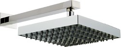 Component Helix Square Shower Head & Wall Mounting Arm. 250x250mm.