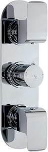 Hudson Reed Hero Triple Concealed Thermostatic Shower Valve (Chrome).