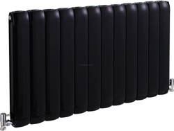 Hudson Reed Radiators Nirvana Designer Radiator (Black). 1015x600mm.