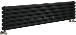 Hudson Reed Radiators Revive Radiator (Black). 1500x354mm. 4708 BTU.