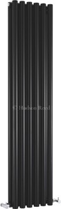 Hudson Reed Radiators Savy Double Radiator (Black). 354x1500mm.