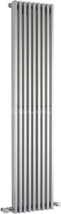 Hudson Reed Radiators Parallel Designer Radiator (Silver). 342x1500mm.