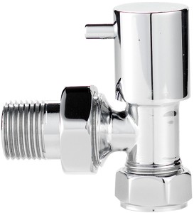 Towel Rails Economy Minimalist Angled Radiator Valves (Pair).