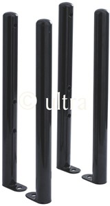 Ultra Colosseum 4 x Floor Mounting Colosseum Radiator Legs (Black).