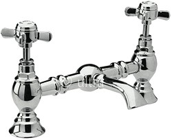 Ultra Beaumont Luxury 200mm Bridged Basin Mixer (Chrome)