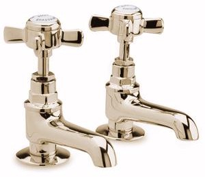 Ultra Beaumont Long Nose Basin faucets (Pair, Gold, Special Order)