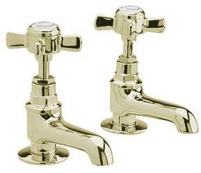 Ultra Beaumont Long Nose Bath faucets (Pair, Gold)