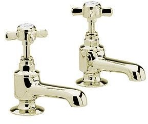 Ultra Beaumont Heavy Pattern Bath faucets (Pair, Gold, Special Order)