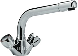 Solo Dualflow mono sink mixer faucet (Chrome)