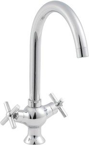 Kitchen Kane X Head Mono Sink Mixer Faucet (Chrome).