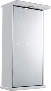 Ultra Cabinets Niche Mirror Cabinet, Light & Shaver. 400x800x200mm.