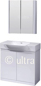 Ultra Lux Bathroom Furniture Set (White).