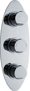 Ultra Orion Triple Concealed Thermostatic Shower Valve (Chrome).