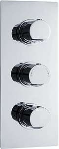 Ultra Orion Triple Concealed Thermostatic Shower Valve (Chrome).