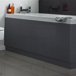 Hudson Reed Bath Panels 1400mm Side Bath Panel (Memoir Grey, MDF).