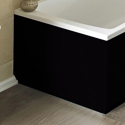 Hudson Reed Bath Panels 750mm End Bath Panel (Black, MDF).