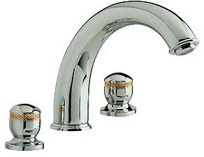 Ultra Contour Luxury 3 faucet hole bath mixer faucet (chrome/gold)