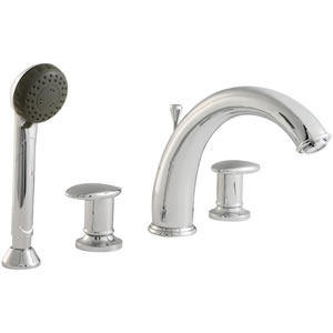 Ultra Ella Luxury 4 faucet hole bath shower mixer faucet.