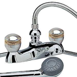 Ultra Contour 3/4" Bath shower mixer (chrome/gold, ceramic valves)