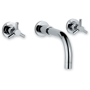 Ultra Aspect 3 Faucet hole wall mounted bath filler.