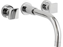 Ultra Milo 3 Faucet hole wall mounted bath filler.