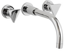 Ultra Isla 3 Faucet hole wall mounted bath filler.