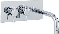 Ultra Quest Wall Mounted Thermostatic Basin Faucet (Chrome).