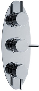 Ultra Quest Triple Concealed Thermostatic Shower Valve (Chrome).