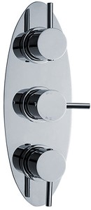 Ultra Quest Triple Concealed Thermostatic Shower Valve (Chrome).