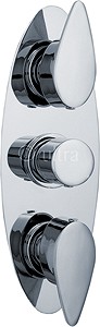 Ultra Series 160 Triple Concealed Thermostatic Shower Valve (Chrome).
