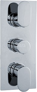 Ultra Ratio Triple Concealed Thermostatic Shower Valve (Chrome).