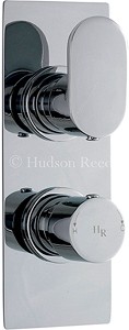 Hudson Reed Reign Twin Concealed Thermostatic Shower Valve (Chrome).
