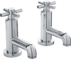 Hudson Reed Tec Bath Faucets With Cross Handles.