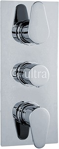 Ultra Tilt Triple Concealed Thermostatic Shower Valve (Chrome).