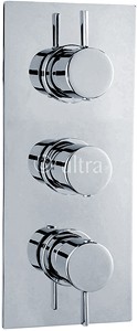 Ultra Venture Triple Concealed Thermostatic Shower Valve (Chrome).