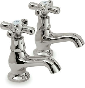 Ultra Nostalgic Bath Faucets (Pair, Chrome)