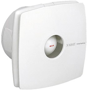 Vectaire X-Mart Standard Extractor Fan. 120mm (White).