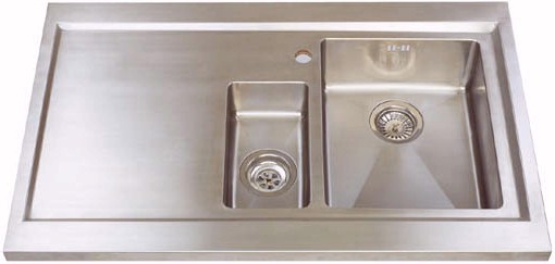 Additional image for Bistro 1.5 bowl sit on work centre with left hand drainer & extras.