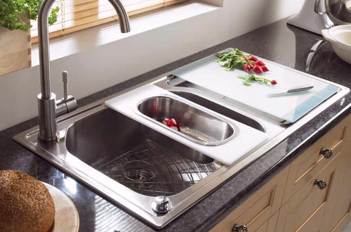 Additional image for Echo 1.0 bowl stainless steel kitchen sink with right hand drainer.